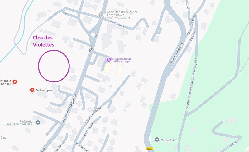 Emplacement geographique - rsidence le Clos des Violettes - Gap